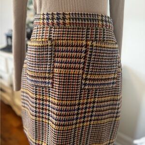 Modcloth Multicolor Plaid Pencil Skirt